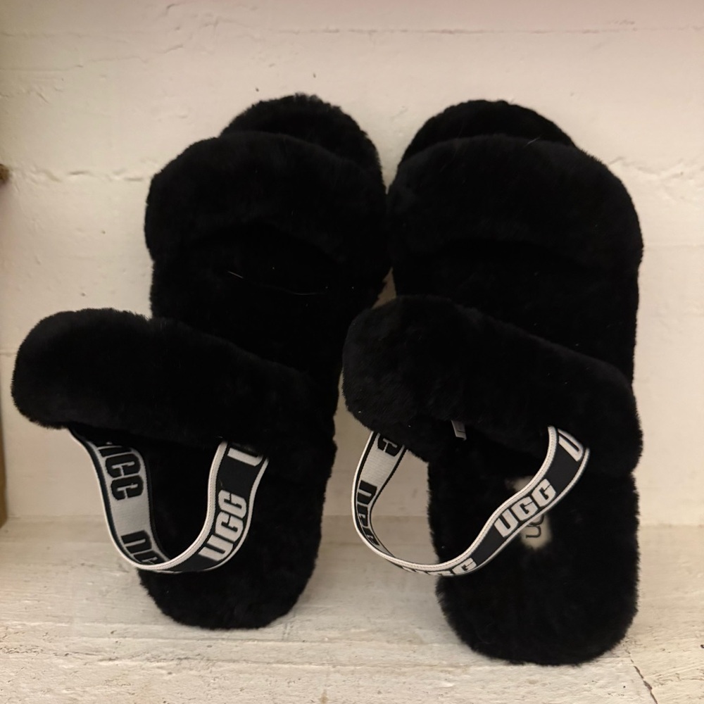 NEW UGG Oh Yeah Women's Slides Black Size 5